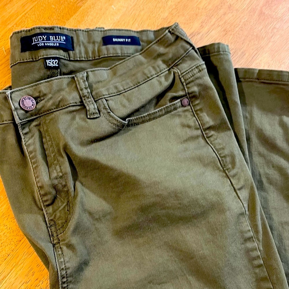 Judy Blue Army Green Skinny Jeans